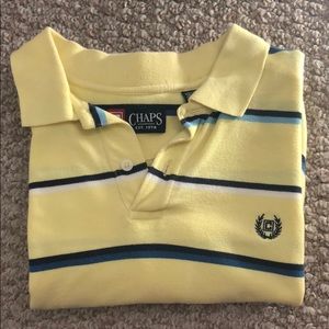 Chaps Men’s Yellow Polo Size Large